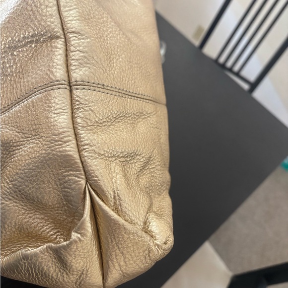 Michael Kors Metallic Gold Hobo Bag - Picture 6 of 12